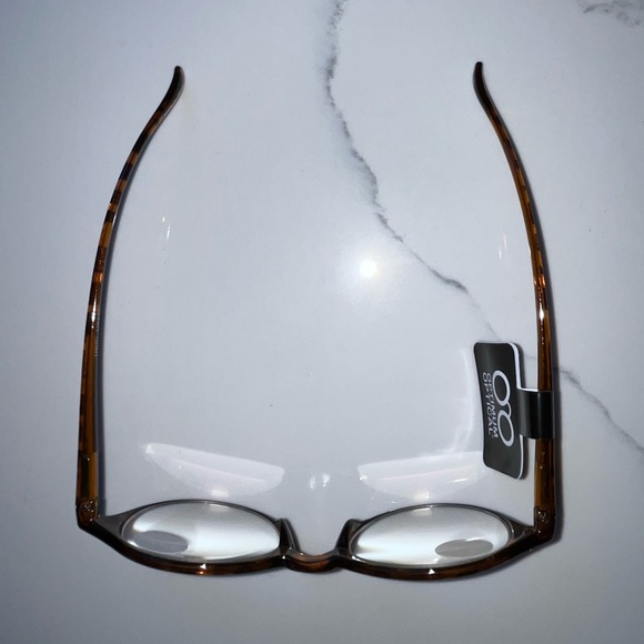 Nwt men’s brown tortoise shell plastic frame readers - 2.50 - Picture 7 of 11